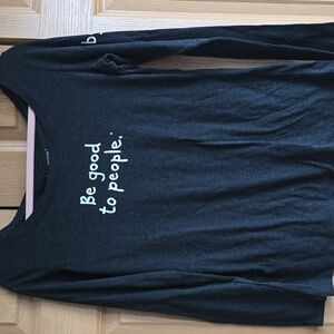 Ladies long sleeve Be Good To People Graphic T-Shirt